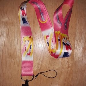 Japanese Anime Sailor Moon Pink Lanyard
